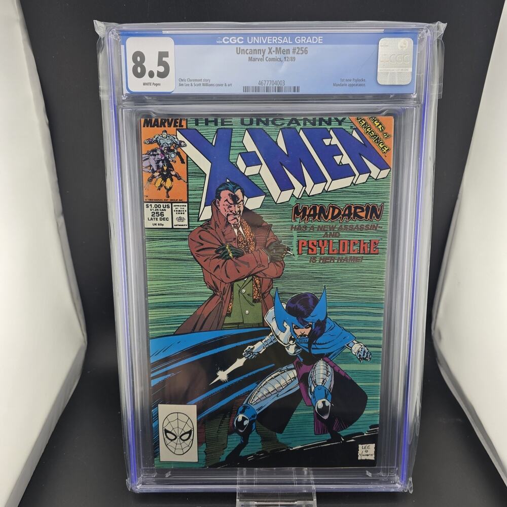 Uncanny X-Men #256 CGC 8.5 WP 1st New Psylocke Ninja Armor Costume Marvel 1989